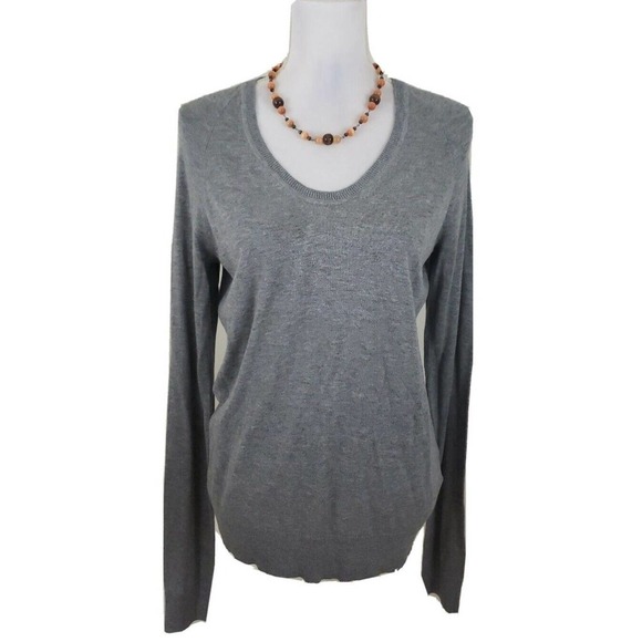 Calvin Klein Jeans ~Woman Size M~Gray Cotton Blend Pullover Sweater NWOT. - Picture 8 of 11